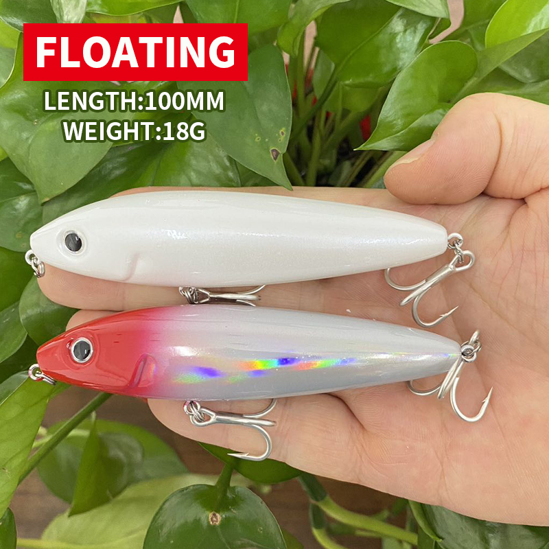 Fishing Lure Topwater - 100mm 18g Pencil Bait Floating Proper