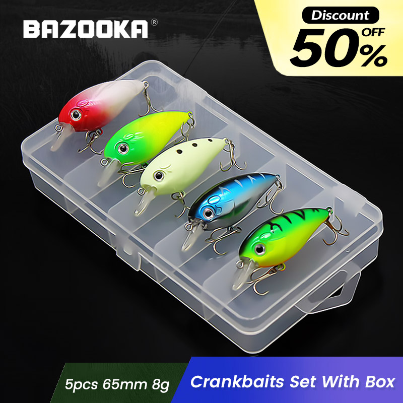 Fishing Lure Crankbait - Bazooka Crankbait Fishing Lure Set Floating
