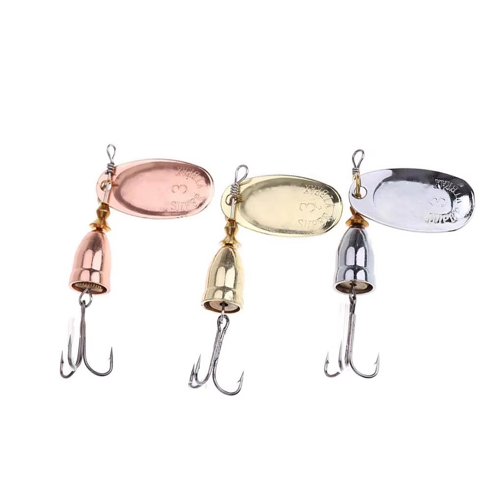 Fishing Lure Spoon - 1pc Spinner Metal Lure Brass Hard