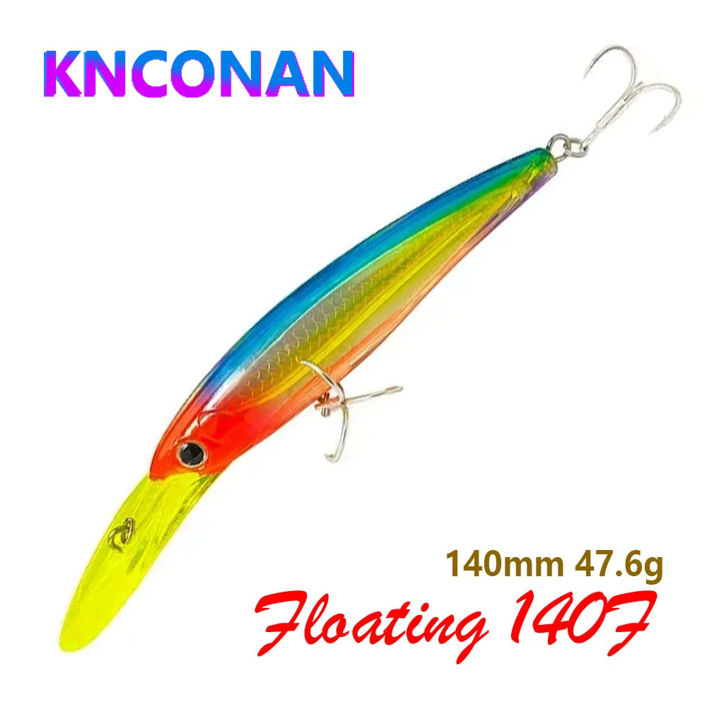 Fishing Lure Jerkbait - 140mm 47g Big Trolling Minnow Lures