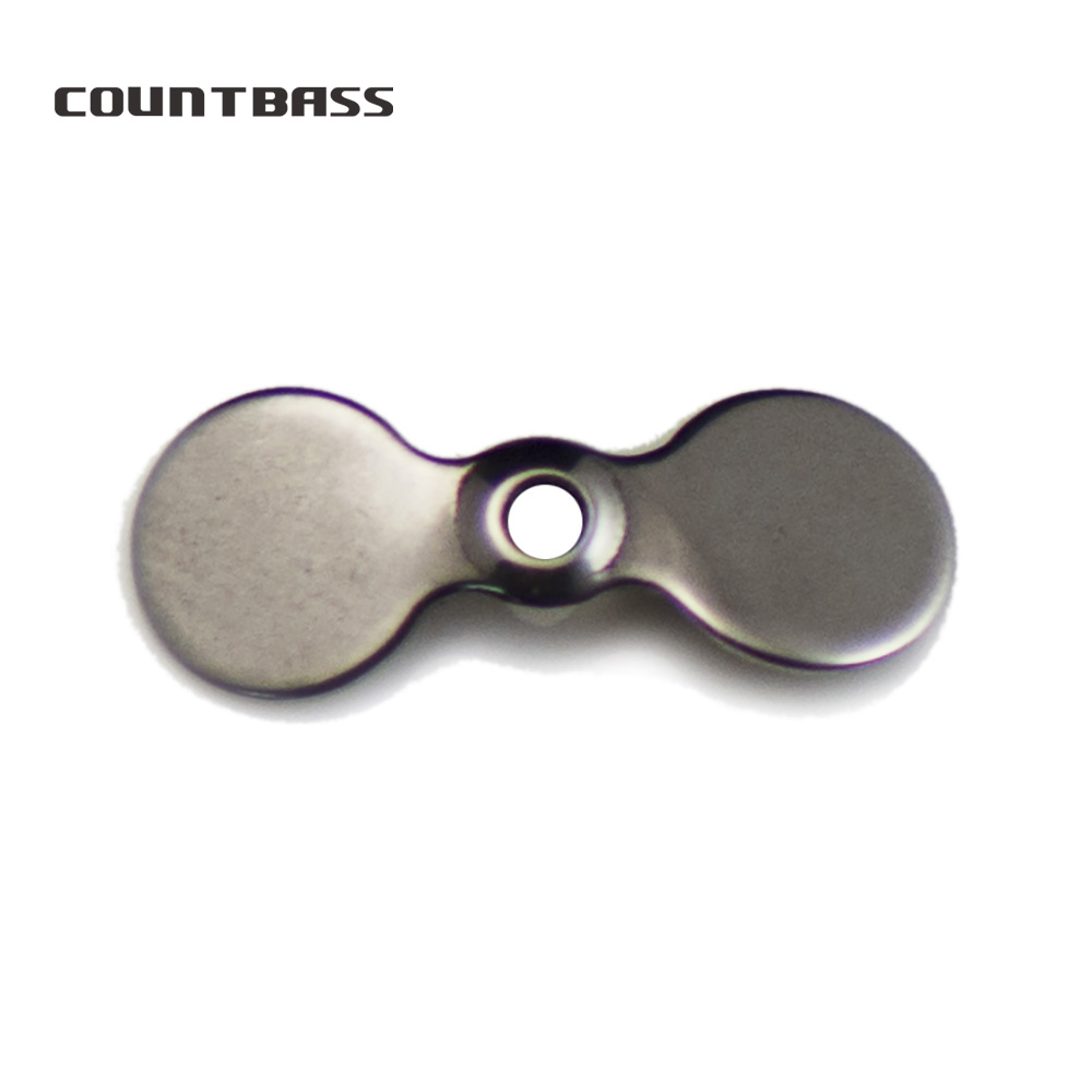Fishing Lure Blade Bait - COUNTBASS 50pcs Stainless Steel Prop Blades,