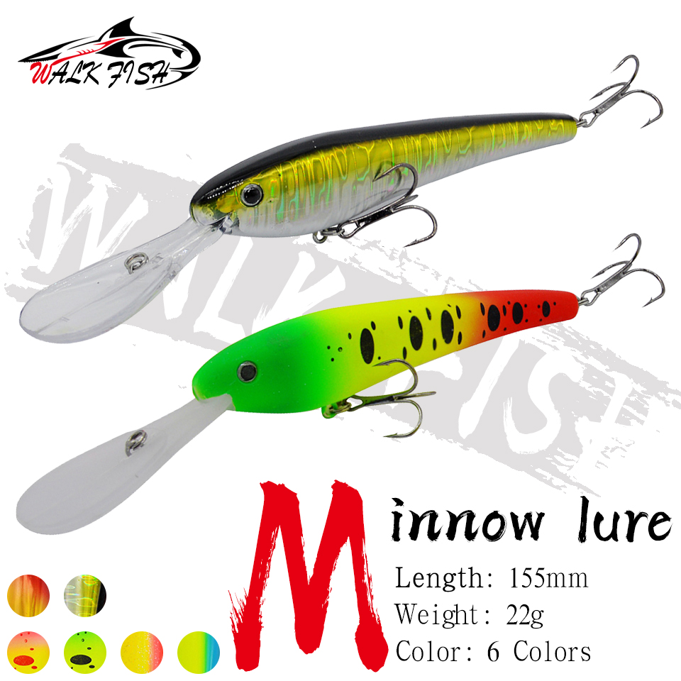 Fishing Lure Swimbait - WALK FISH 1PCS Minnow Fishing Lure