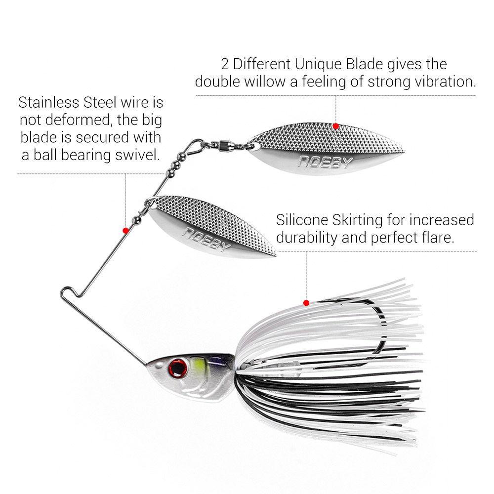 Noeby Spinnerbait 10.5g 14g 21 - Fishing Lure Blade Bait recension och pris