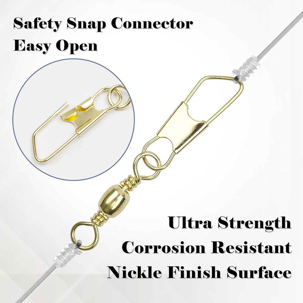 50Pcs Gold Fishing Barrel Swiv - Fishing Lure Accessories recension och pris