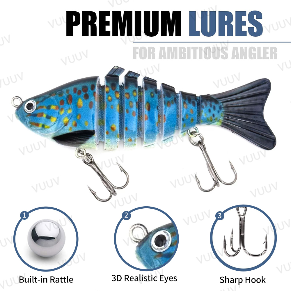 10 pcs Multi-Joint Swimbait Fi - Fishing Lure Swimbait recension och pris