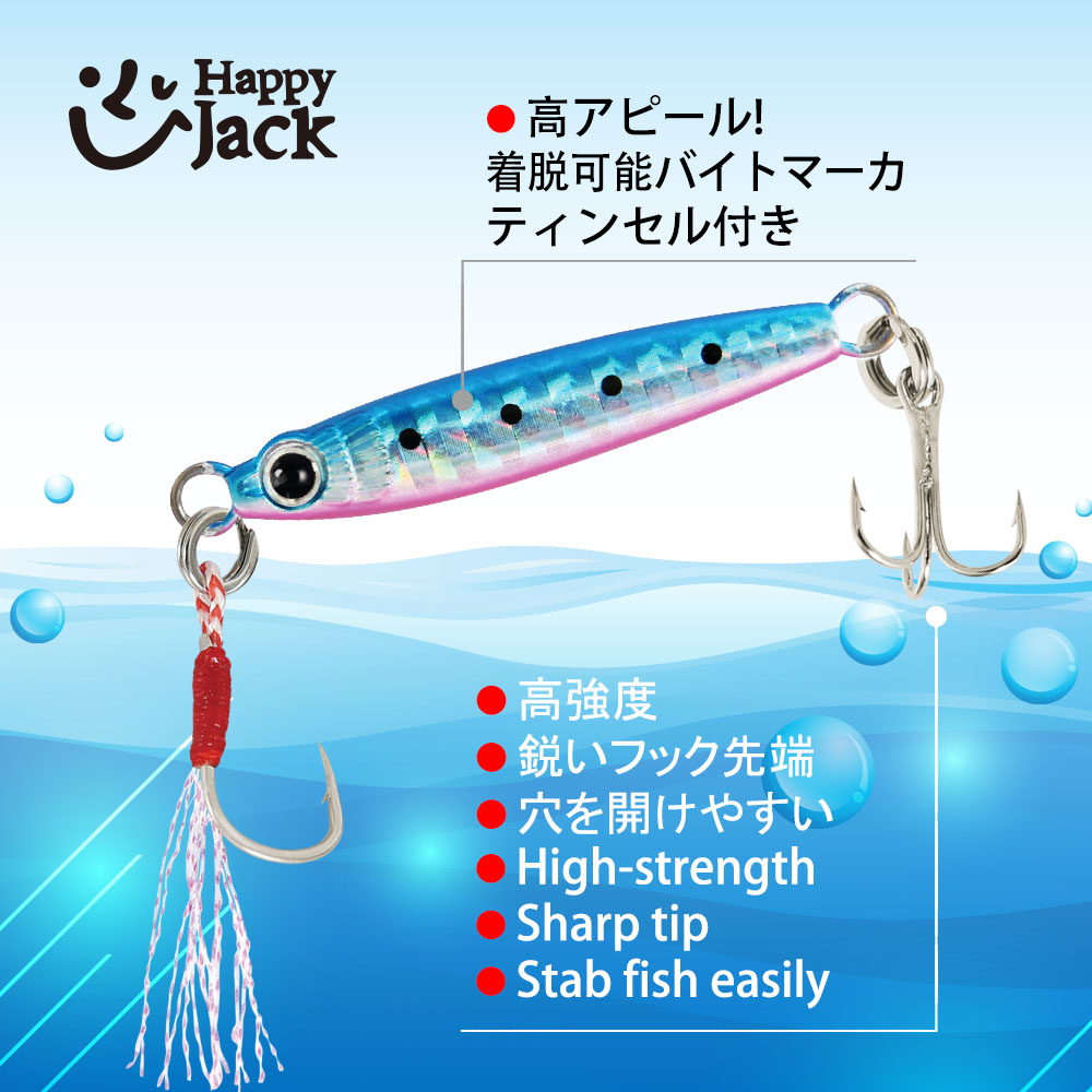 HappyJack New Micro Metal Jig  - Fishing Lure Spoon recension och pris