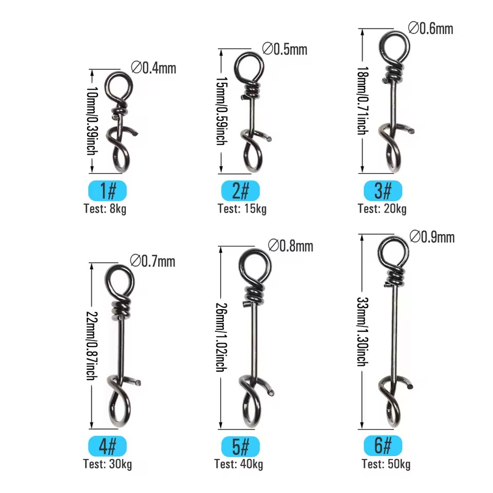 50PCS 10mm ~ 33mm Stainless St - Fishing Lure Accessories recension och pris