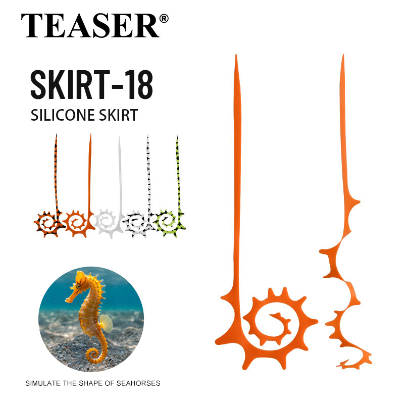 TEASER 5pcs SKIRT-18 145mm Sil - Fishing Lure Jig recension och pris
