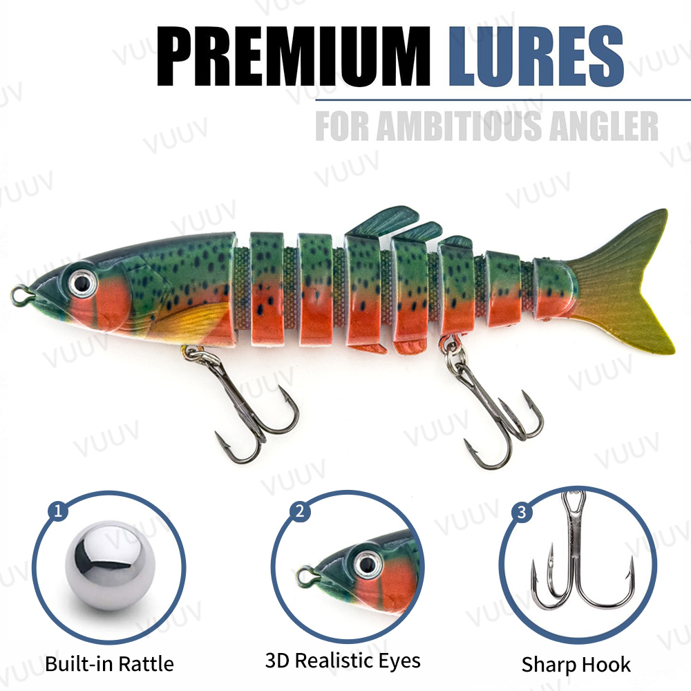100pcs Fishing Lures for Bass  - Fishing Lure Swimbait recension och pris
