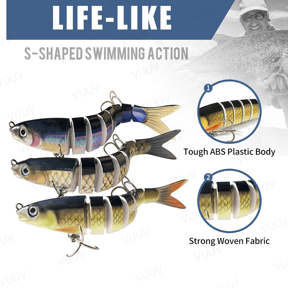 10 pcs Fishing Lures for Bass  - Fishing Lure Swimbait recension och pris