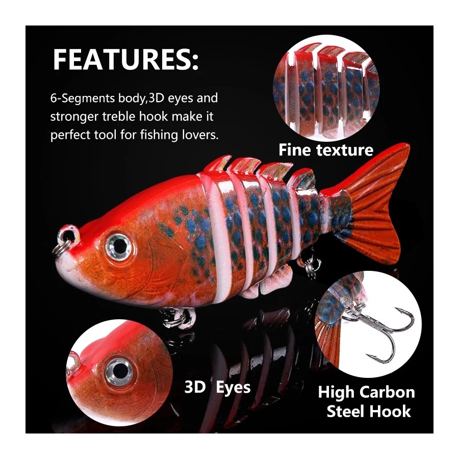 1PCS 8cm 13g Lifelike Fishing  - Fishing Lure Swimbait recension och pris