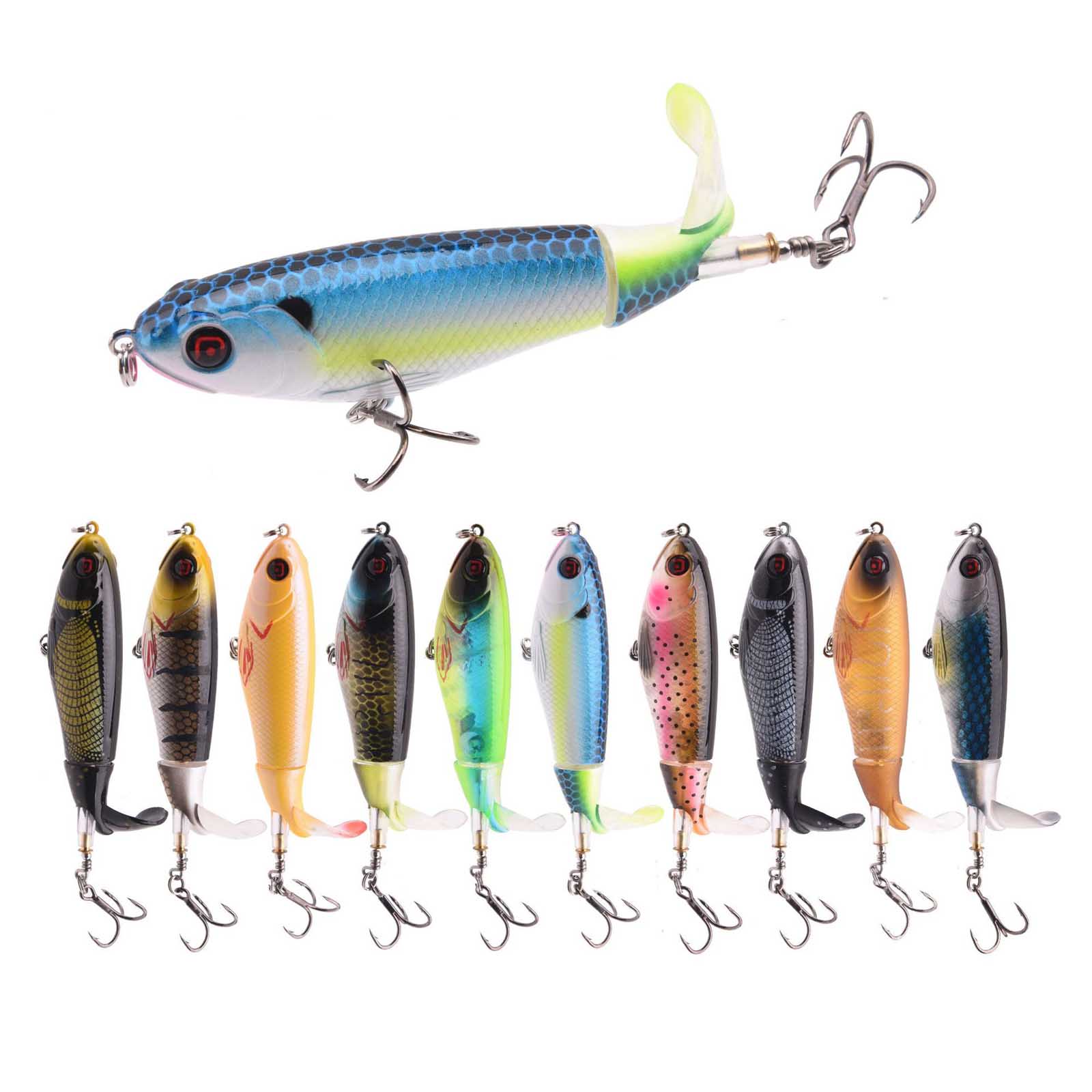 10.5cm/17g Propeller Tractor T - Fishing Lure Swimbait recension och pris