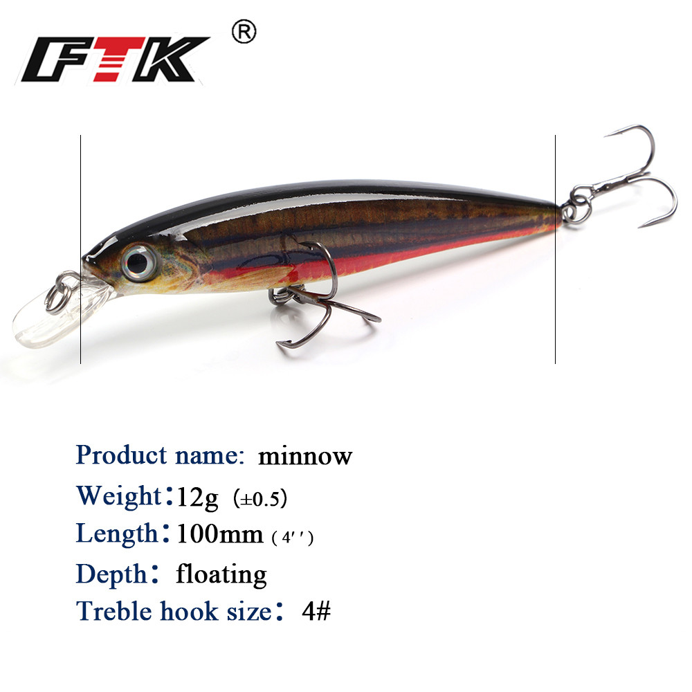 FTK 1pc Minnow Fishing Lure La - Fishing Lure Crankbait recension och pris