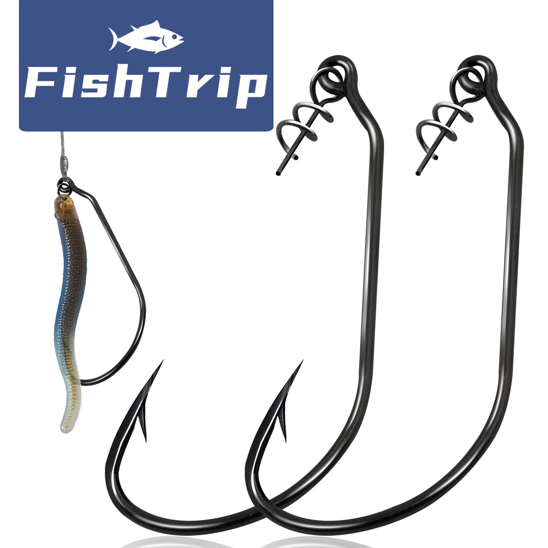 FishTrip  EWG Worm Hook with C - Fishing Lure Swimbait recension och pris