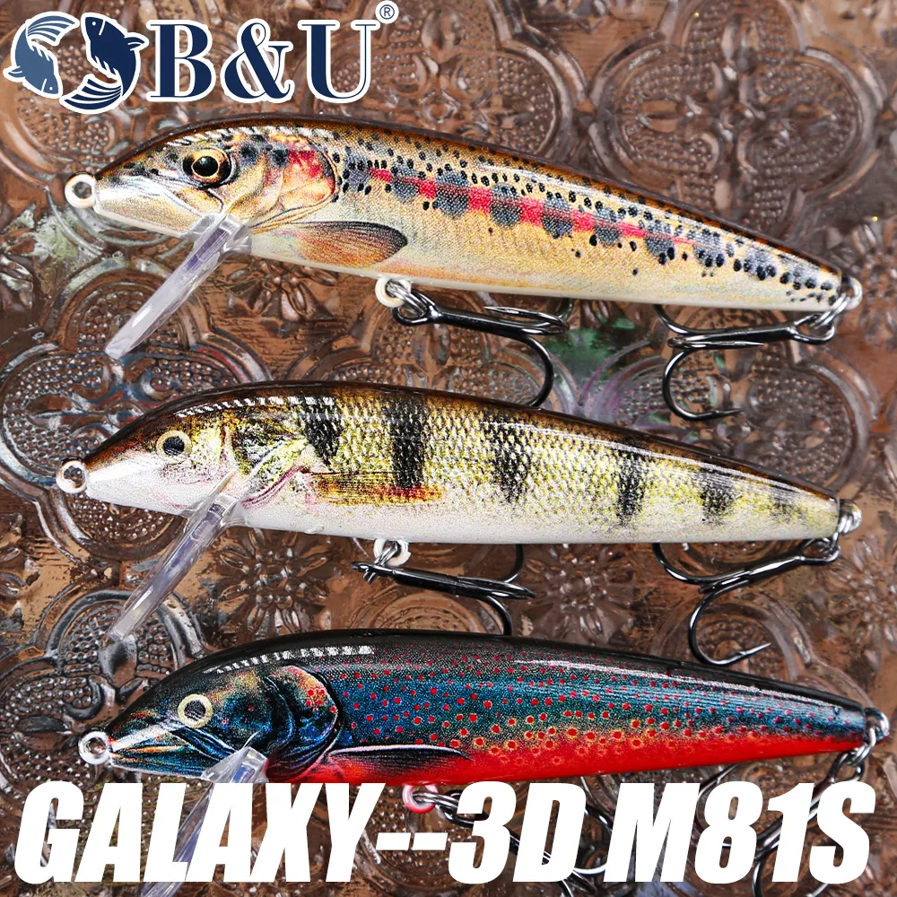 B&U 80mm Sinking Minnow Wobbli - Fishing Lure Jerkbait recension och pris