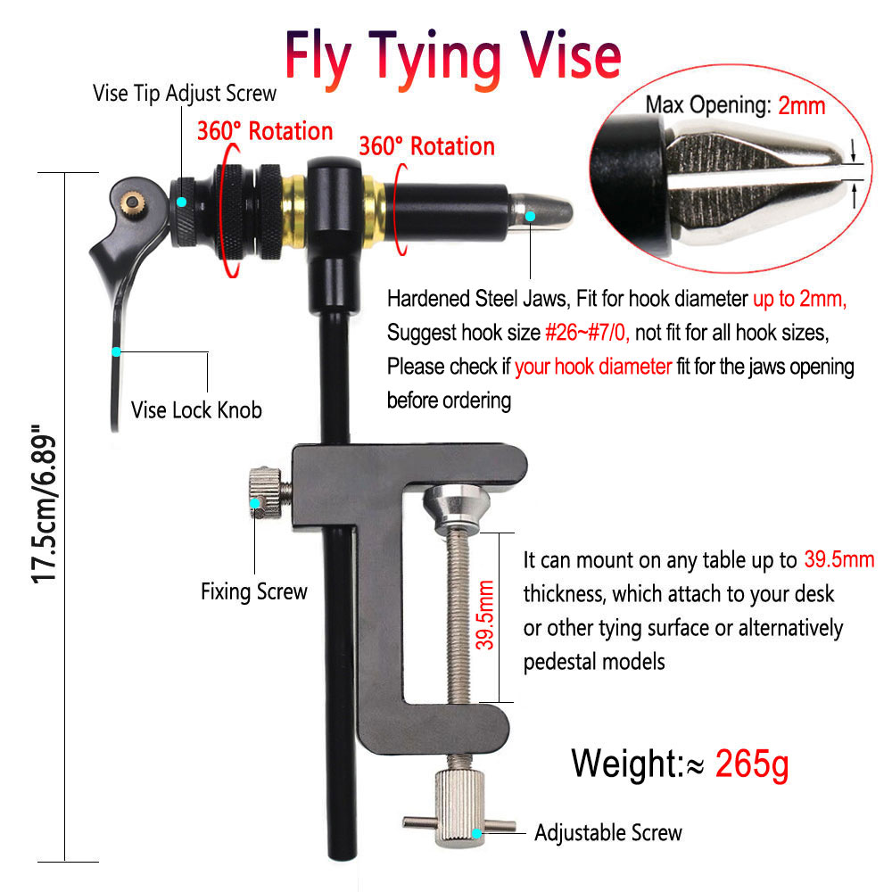 Bimoo 360° Rotation C-Clamp Fl - Fishing Lure Spinner recension och pris
