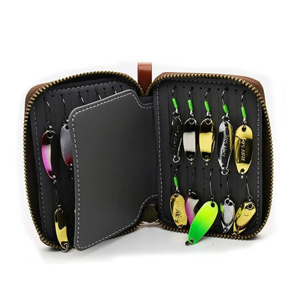 PU Leather Lure Wallet Bag Car - Fishing Lure Spinner recension och pris
