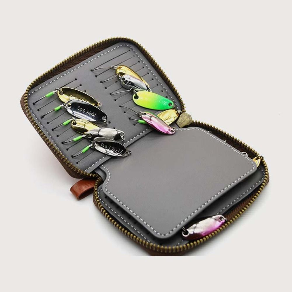 PU Leather Lure Wallet Bag Car - Fishing Lure Spinner recension och pris