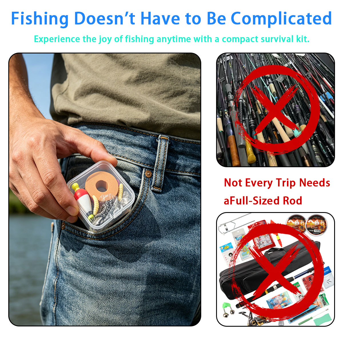 Portable Emergency Fishing Gea - Fishing Lure Making Kit recension och pris