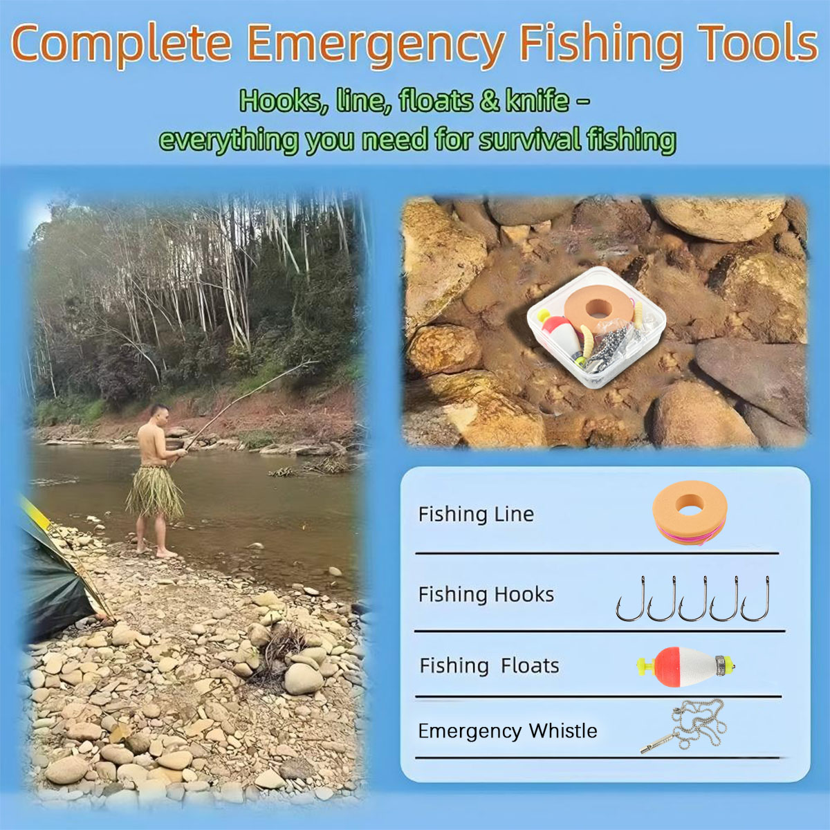 Portable Emergency Fishing Gea - Fishing Lure Making Kit recension och pris