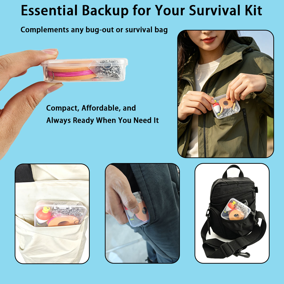 Portable Emergency Fishing Gea - Fishing Lure Making Kit recension och pris