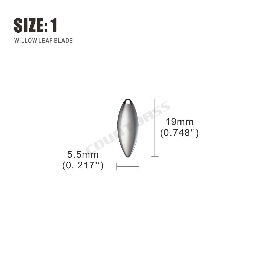 Countbass 50pcs Size 1-6 Nicke - Fishing Lure Spinner recension och pris