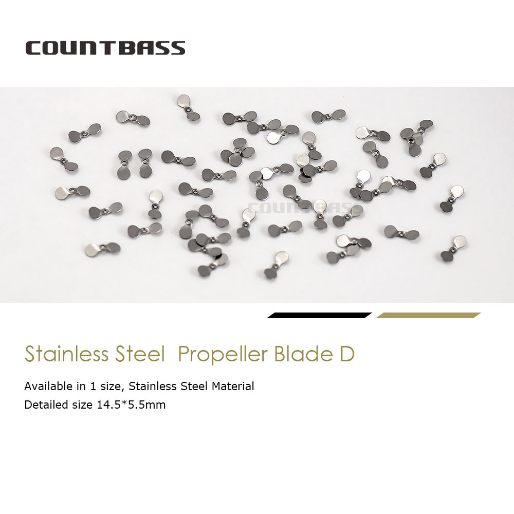 COUNTBASS 50pcs Stainless Stee - Fishing Lure Blade Bait recension och pris