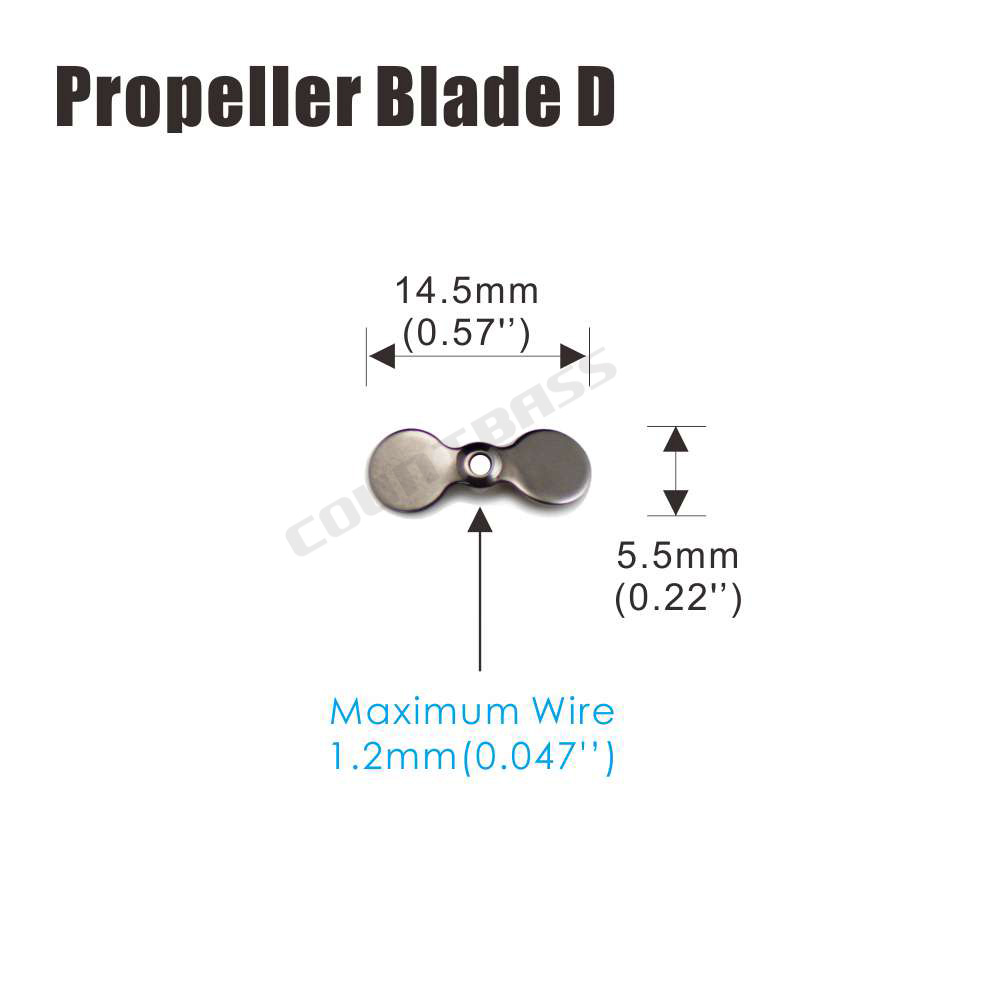 COUNTBASS 50pcs Stainless Stee - Fishing Lure Blade Bait recension och pris
