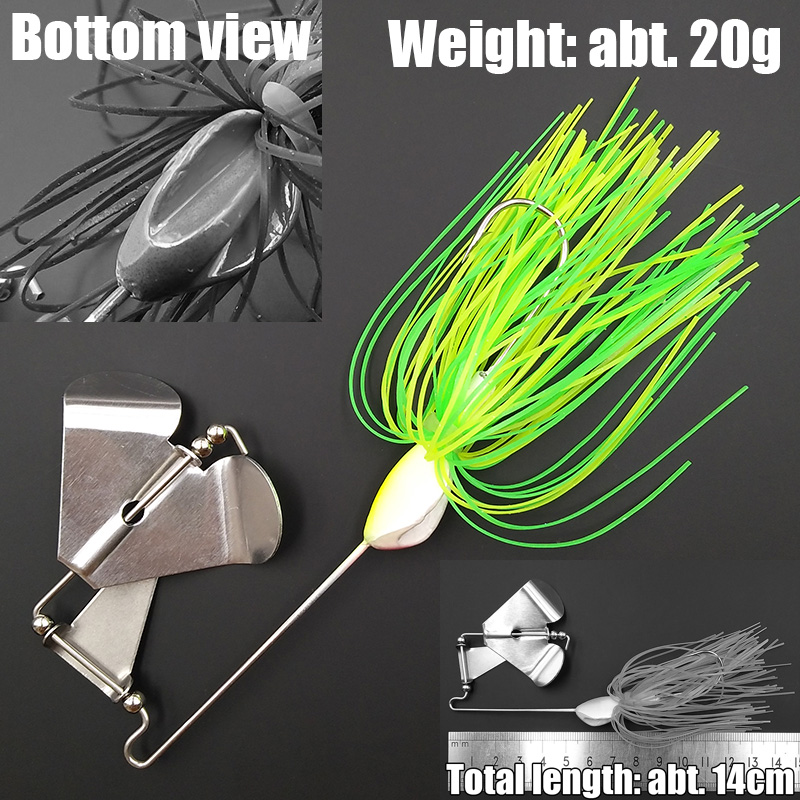 wusanban Lunker Spinner Baits  - Fishing Lure Blade Bait recension och pris