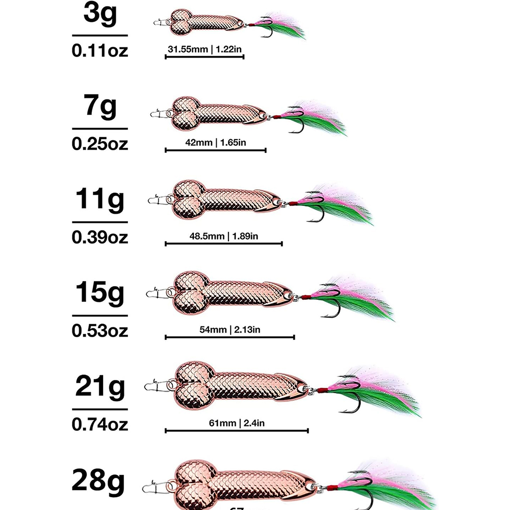 Metal Penis VIB Fishing Lure 3 - Fishing Lure Blade Bait recension och pris