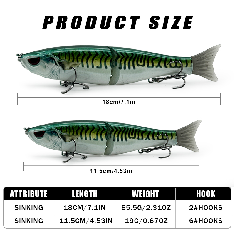 LUHANGT Fishing Balam Lure 115 - Fishing Lure Swimbait recension och pris